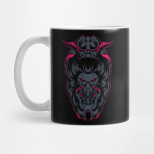 killer geisha robot head Mug